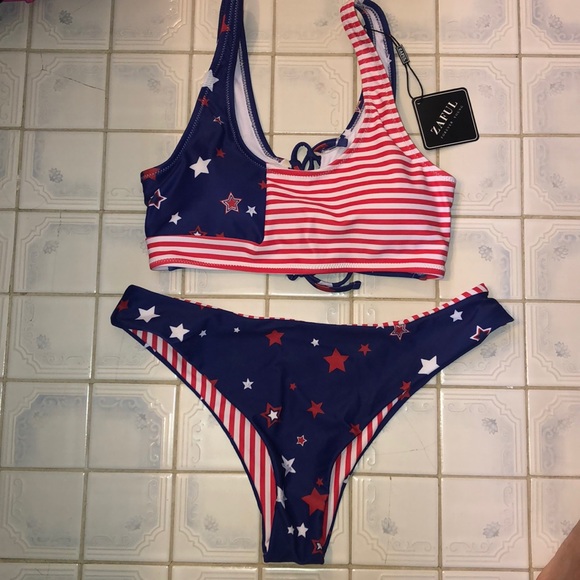 zaful red white and blue